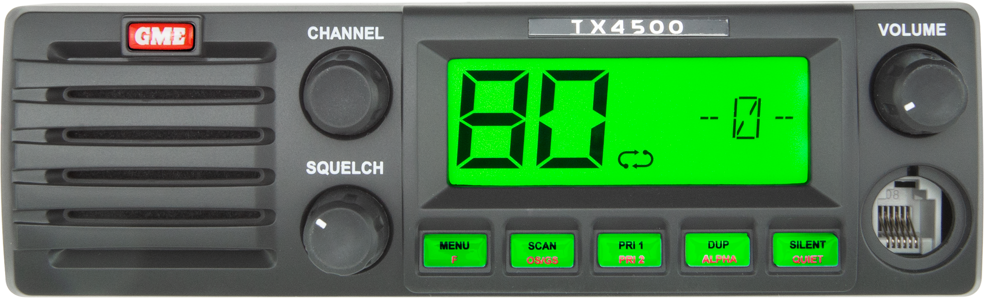5 Watt, 80 Channel Fully Featured Din Mount Uhf Radio W/Scansuite