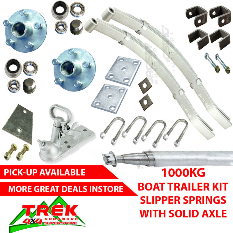 1000KG GALV KIT, SLIP SPRINGS, AXLE - Trek Hardware
