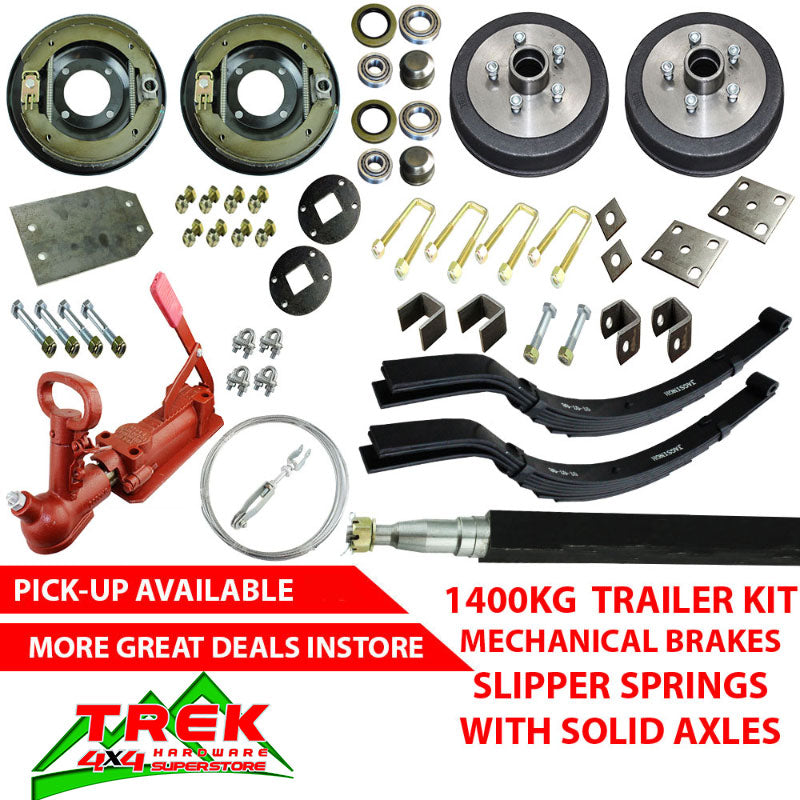 1400KG KIT, SLIP SPRINGS, MECH BRAKES - Trek Hardware