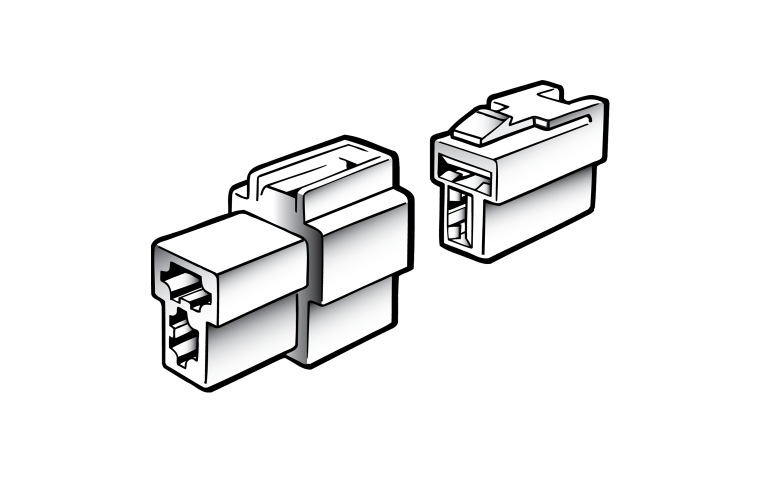 MALE QUICK CONNECTOR HOUSING (2 PACK)