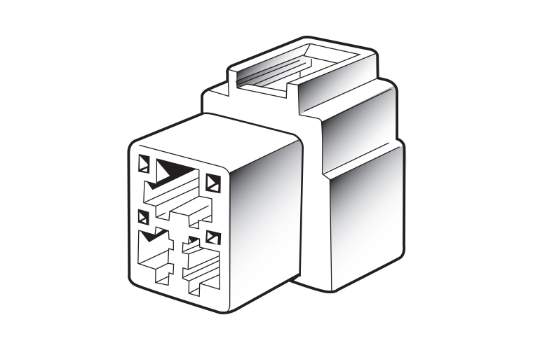 MALE QUICK CONNECTOR HOUSING (2 PACK)