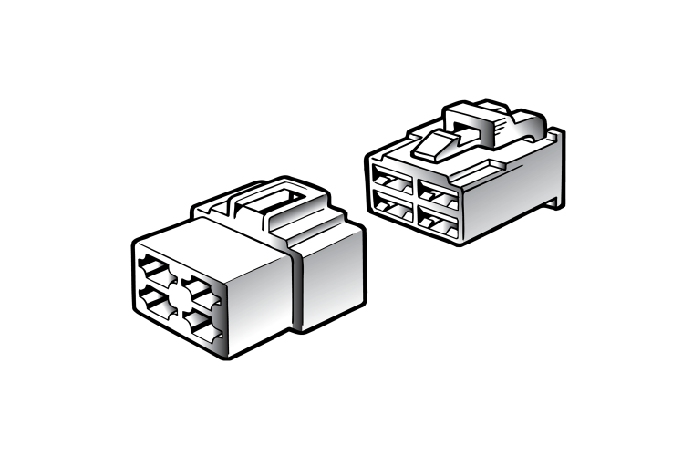 MALE QUICK CONNECTOR HOUSING (2 PACK)