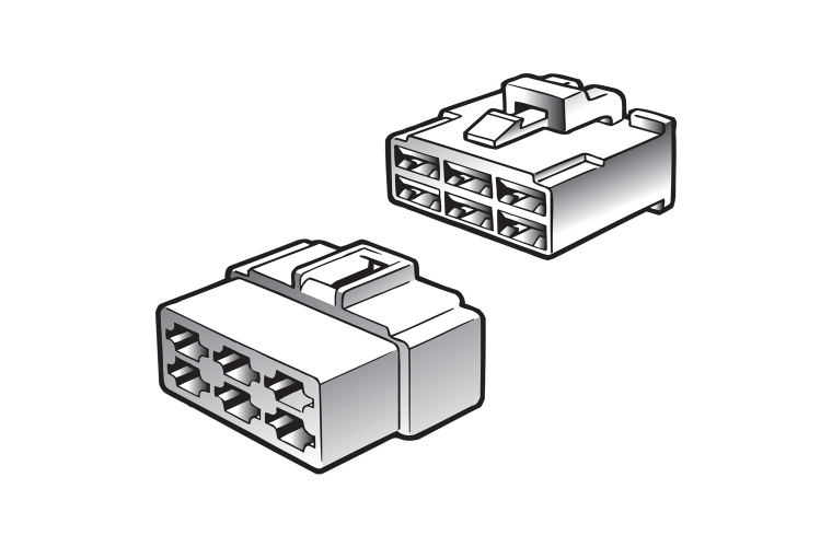 MALE QUICK CONNECTOR HOUSING (2 PACK)