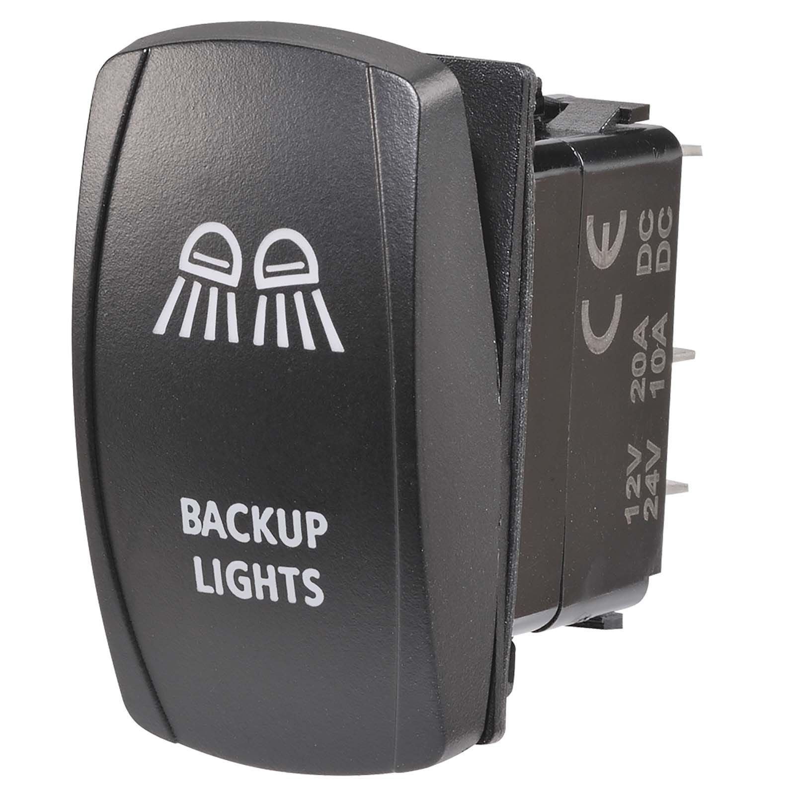 12/24V Off/On LED Illuminated Sealed Rocker Switch BLISTER PACK OF 1