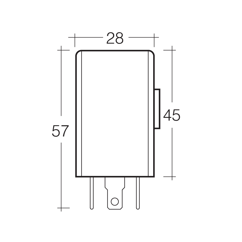 12V 3 PIN ELECTRONIC FLASHER