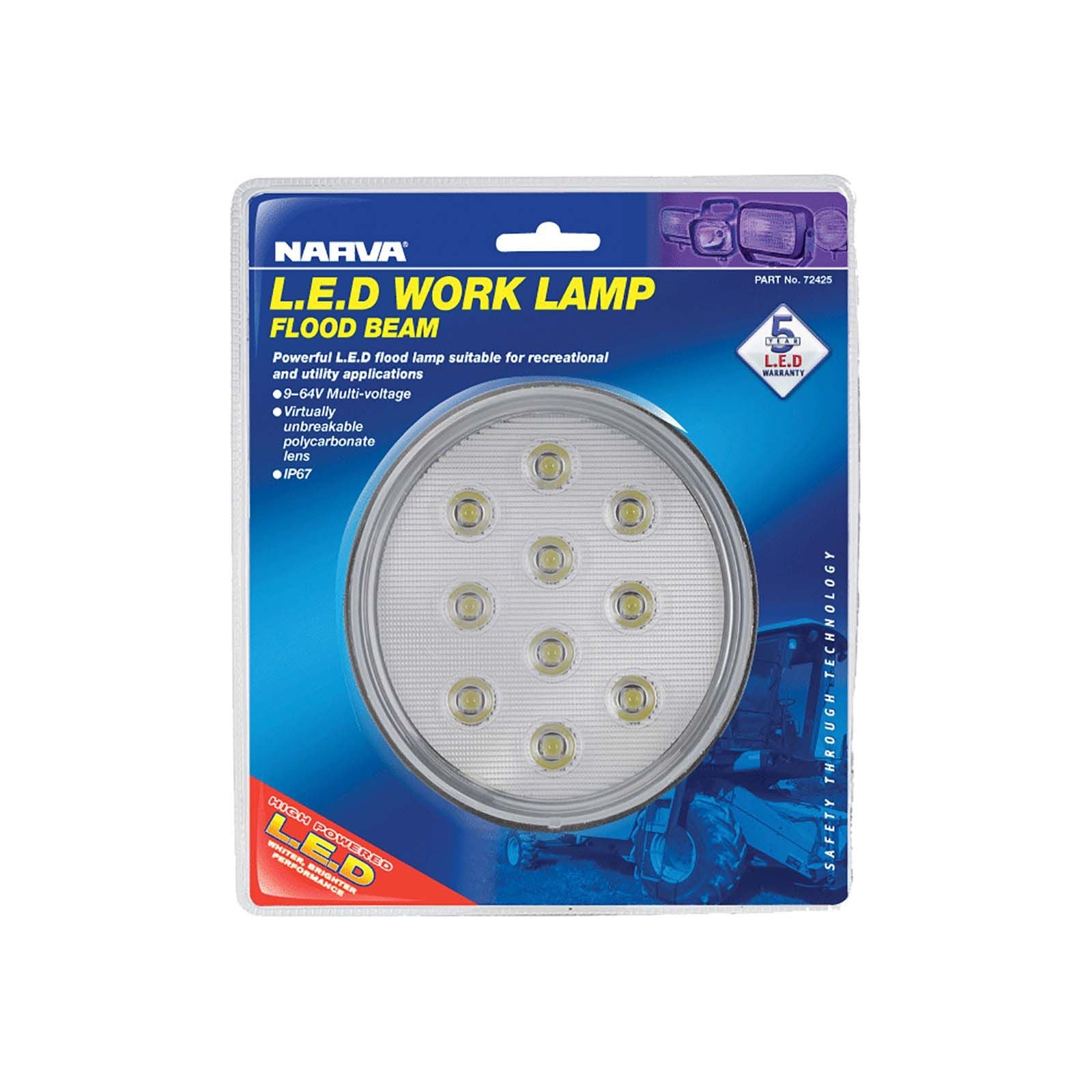 9-33V LED Work Lamp Flood Beam