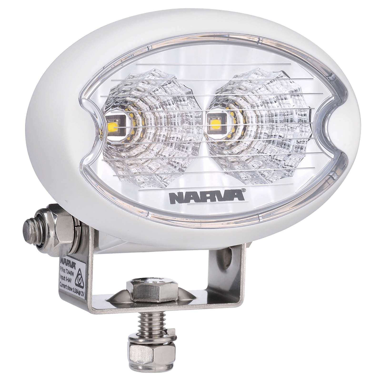 9-64V LED Work Lamp Flood Beam - White - 900 lumens
