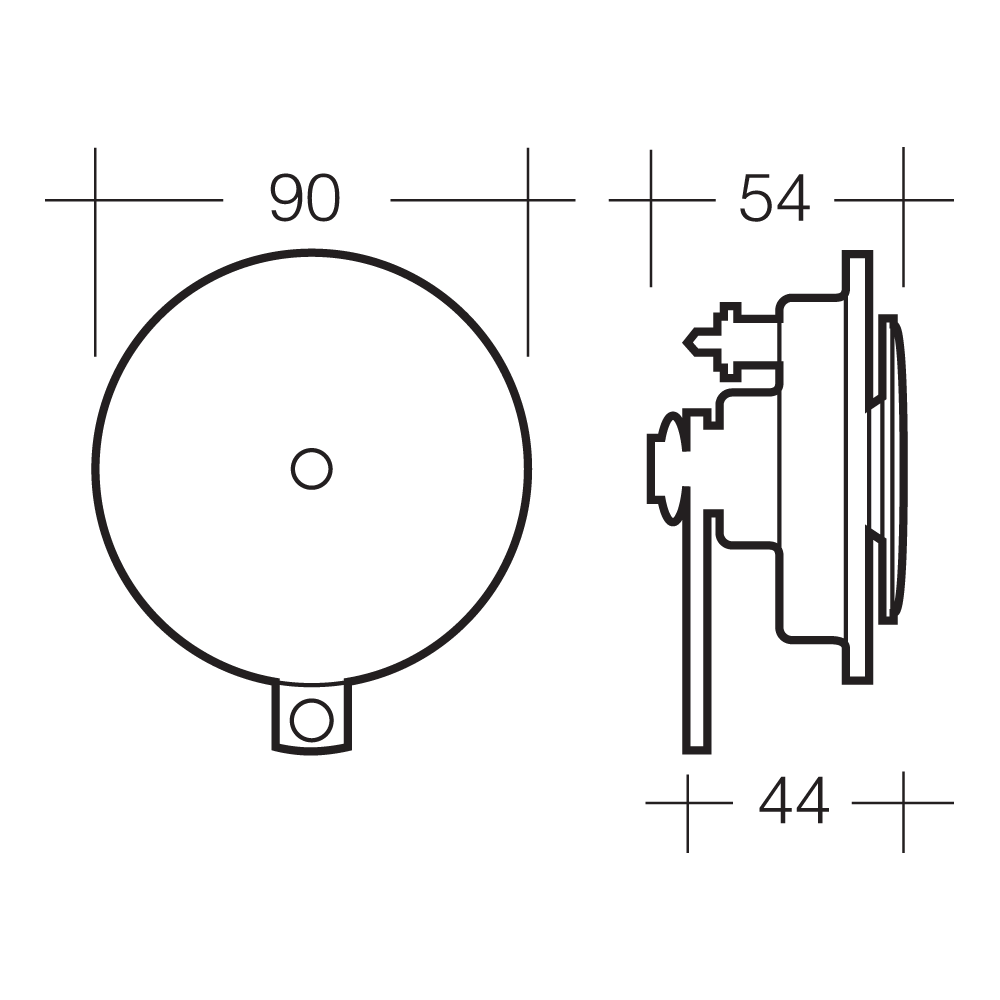 12V HIGH TONE DISC HORN BLISTER PACK OF 1