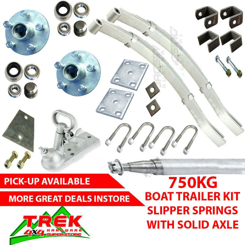 750KG GALV KIT, SLIP SPRINGS, AXLE - Trek Hardware