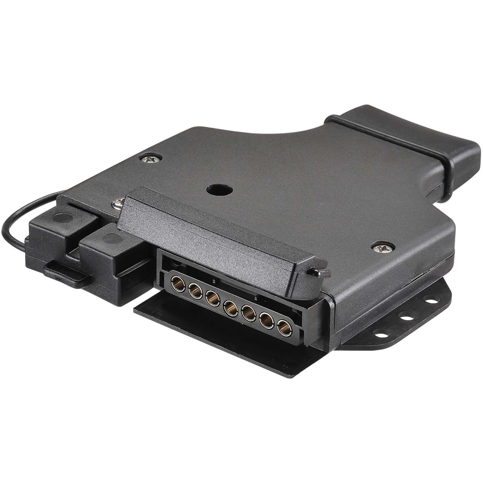 7 PIN FLAT TRAILER SOCKET WITH HEAVY DUTY CONNECTOR
