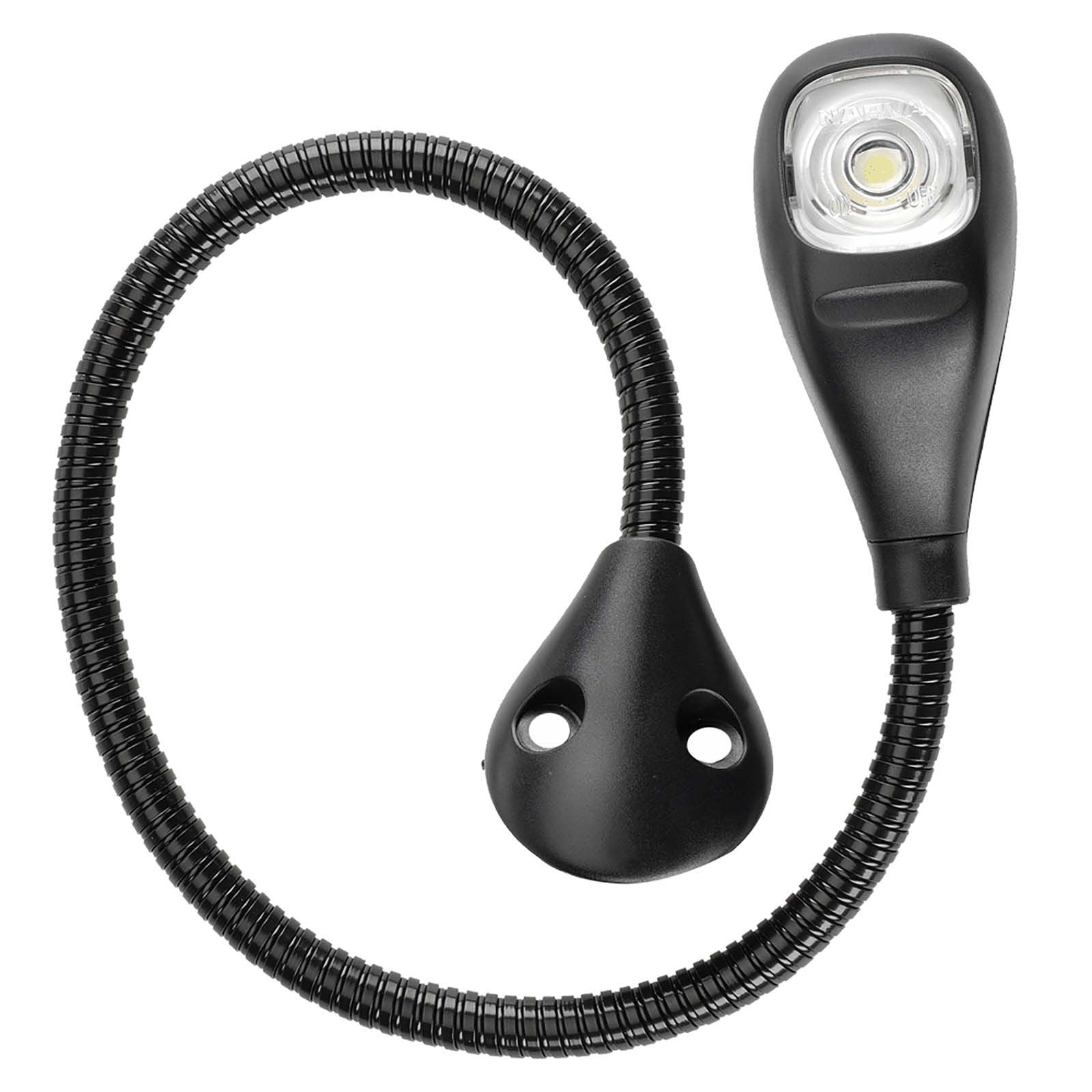 9-33V LED Reading Lamp with 400mm Flexible Arm and Fixed Mounting Bracket BLISTER PACK OF 1