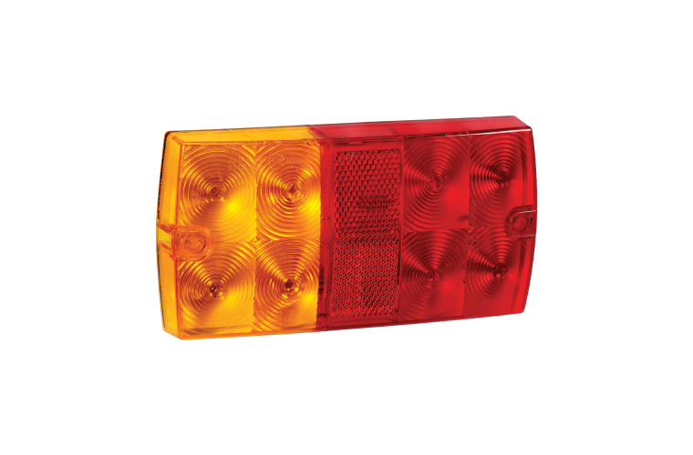 12 VOLT MODEL 36 LED SLIMLINE REAR COMBINATION LAMP WITH LICENCE PLATE LAMP (RECTANGULAR)