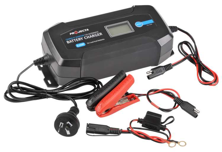 12V AUTOMATIC 8 AMP 8 STAGE BATTERY CHARGER