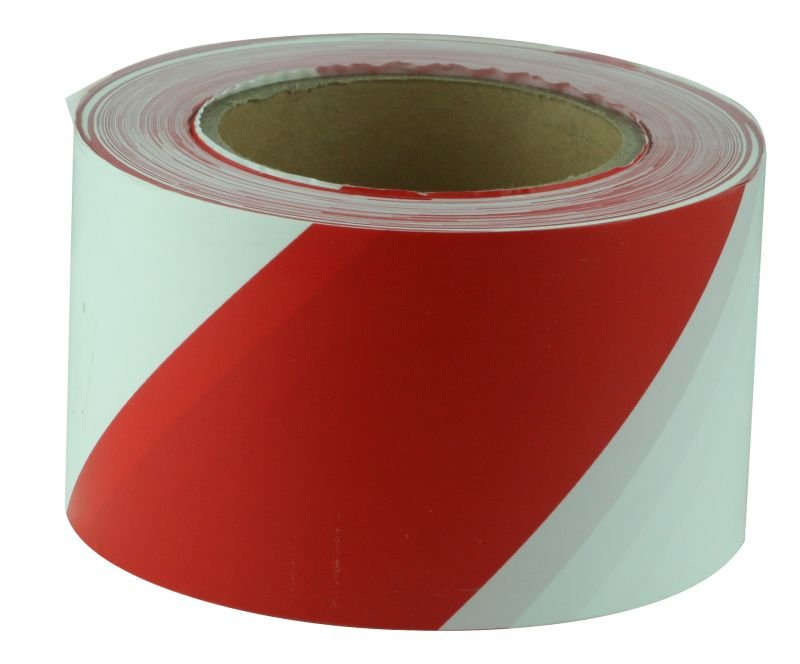 Maxisafe Red and white barricade tape