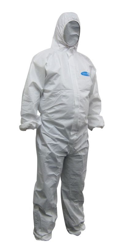 Koolguard White laminated disposable coveralls
