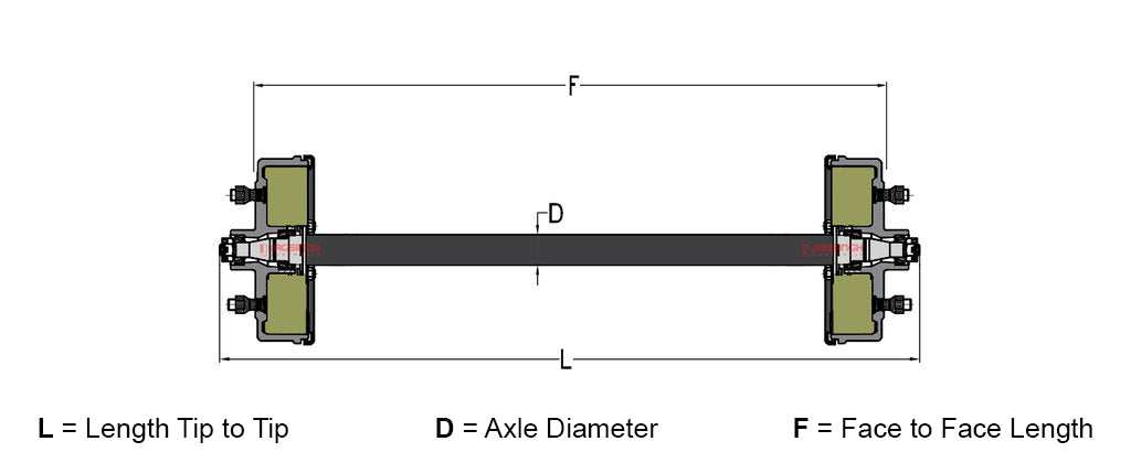 Complete Drum Axle