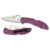 Delica 4 Purple Flat Ground Plain Blade