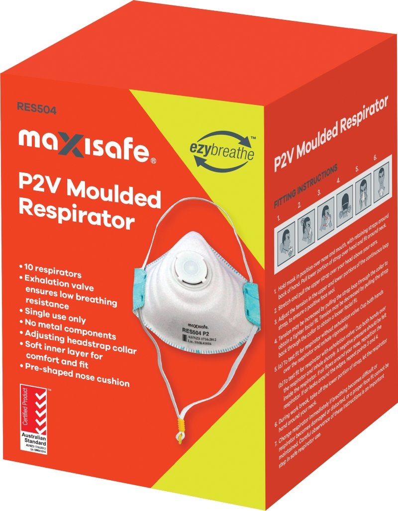 Maxisafe P2 respirator box of 10