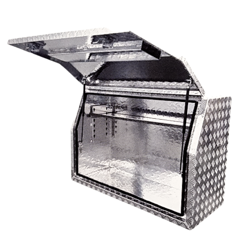 Aluminium Tool Box 1400 X 500 X 700 (2.5mm Thick) with adjustable shel