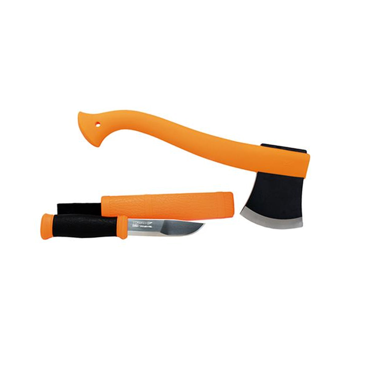 Outdoor Kit Orange Set of Axe & Knife / Clam