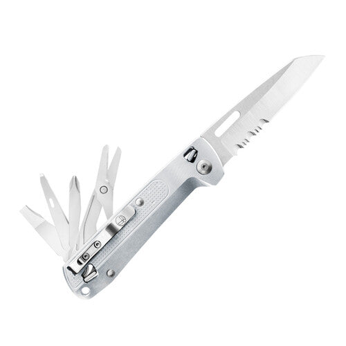 LEATHERMAN FREE K4X MULTI FUNCTION POCKET KNIFE - SILVER