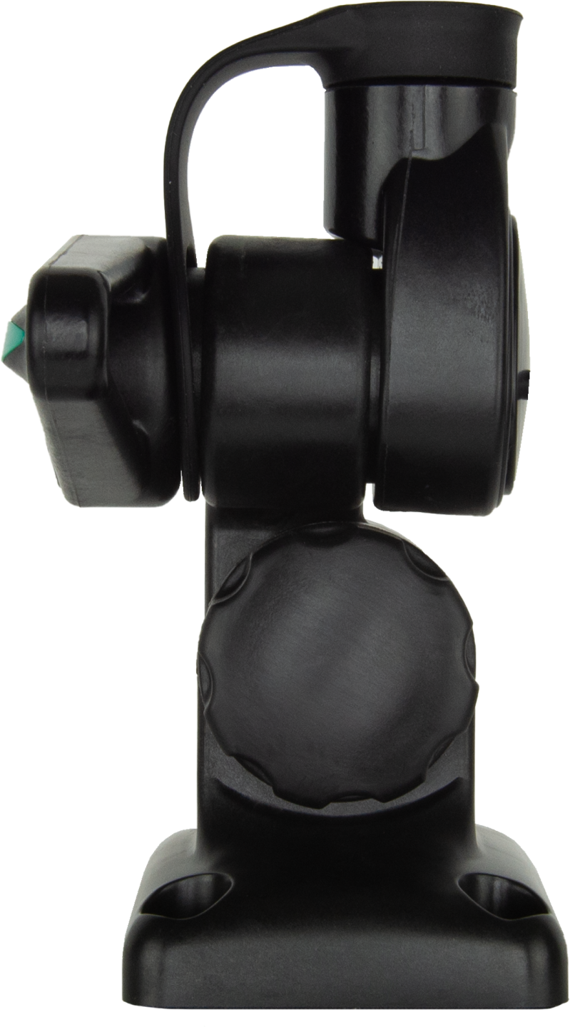DOUBLE SWIVEL RECTANGULAR ANTENNA BASE - SUIT AW36XX WHIPS - BLACK