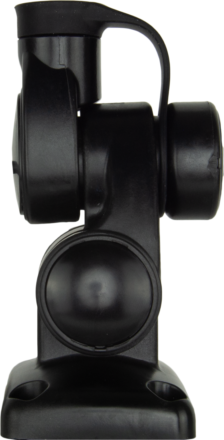 DOUBLE SWIVEL RECTANGULAR ANTENNA BASE - SUIT AW36XX WHIPS - BLACK