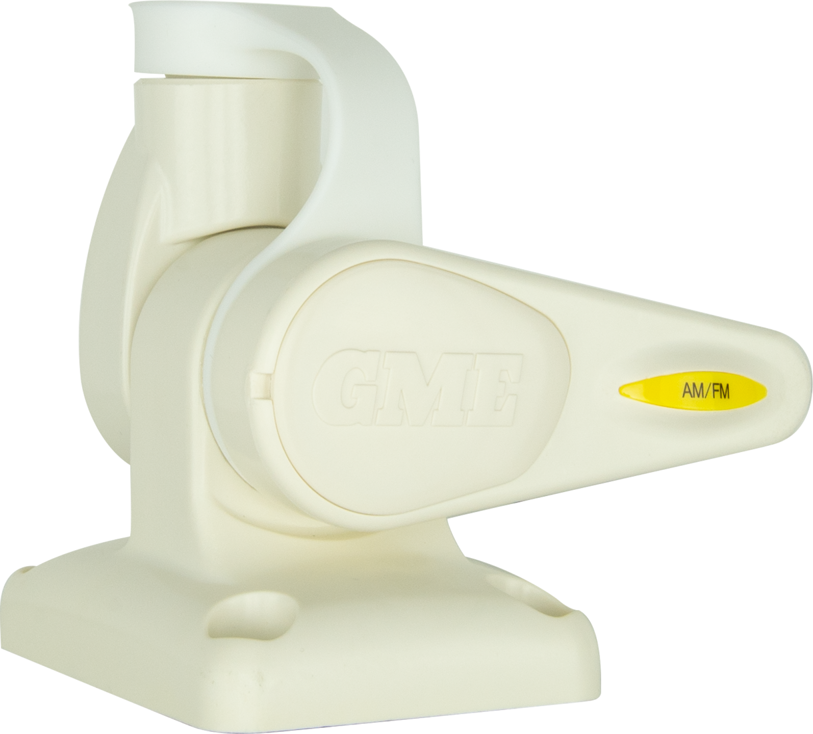 SINGLE SWIVEL RECTANGULAR ANTENNA BASE - SUIT AW36XX WHIPS - WHITE