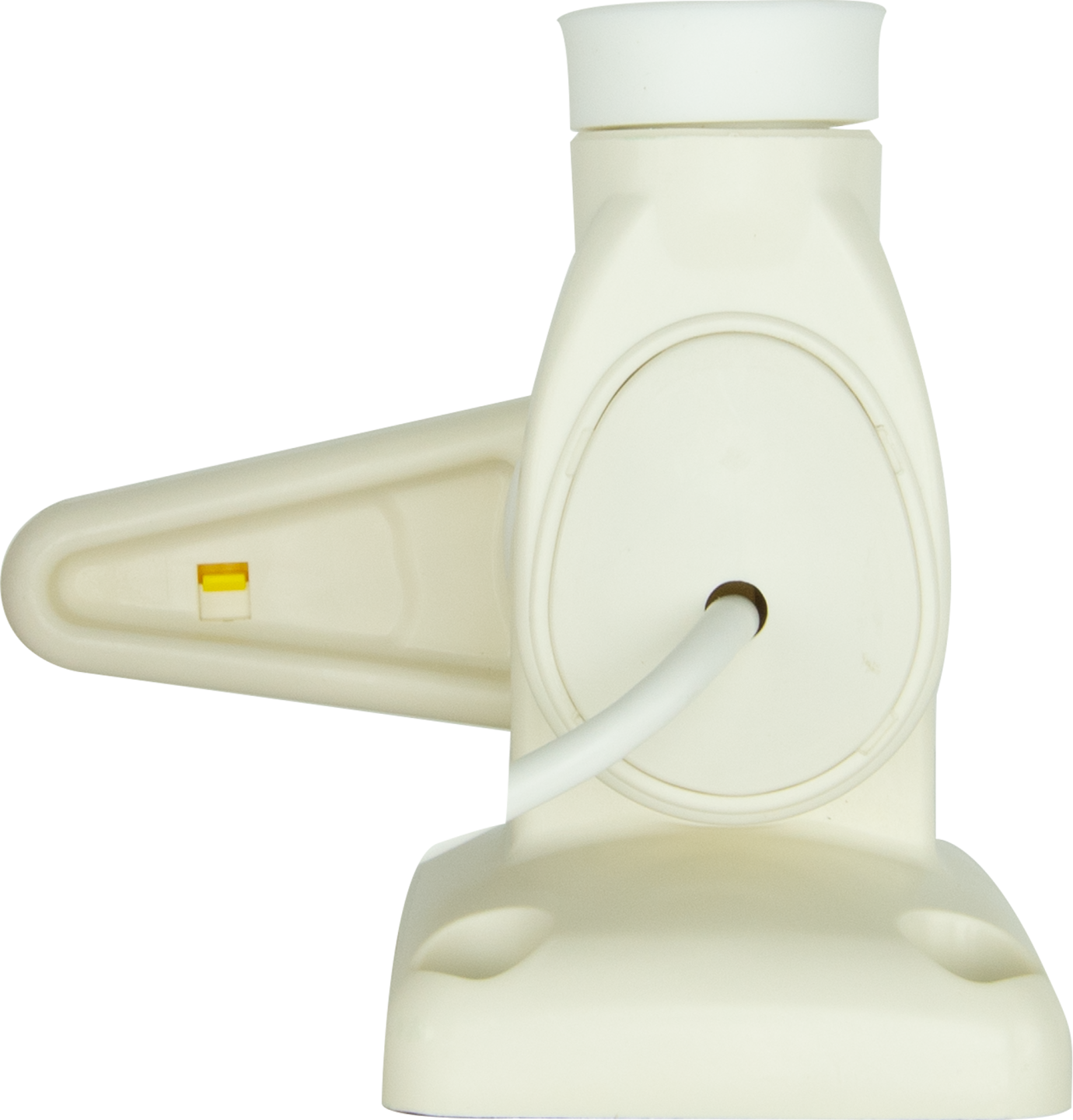 SINGLE SWIVEL RECTANGULAR ANTENNA BASE - SUIT AW36XX WHIPS - WHITE