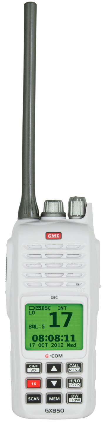 5/1 WATT HANDHELD VHF MARINE RADIO - DSC & GPS