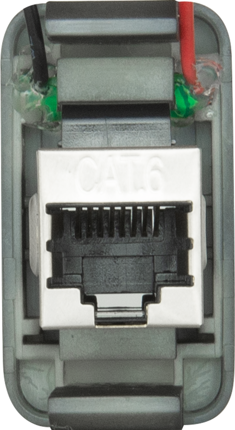 RJ45 PASS-THROUGH ADAPTOR - TYPE 2 (WHITE)